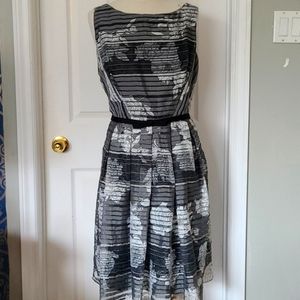 Lace Black and white  dress